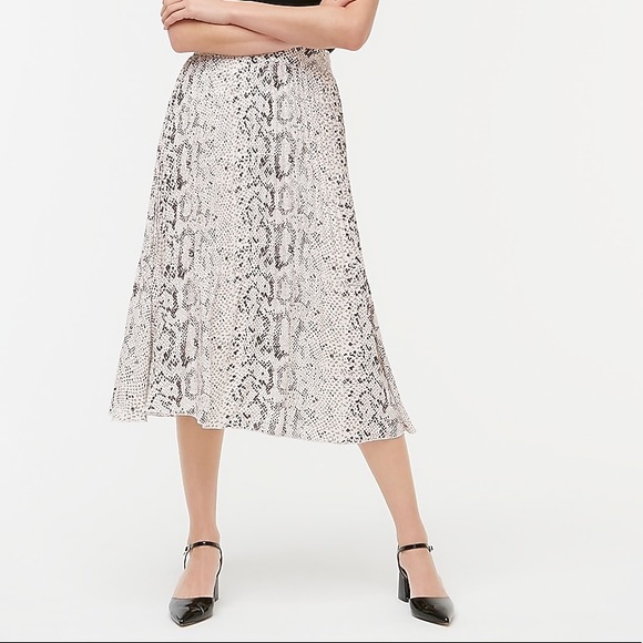 J. Crew Factory Dresses & Skirts - NWT J.Crew Factory Animal-print pleated midi skirt